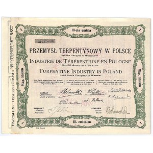 Przemysł Terpentynowy w Polsce S.A. w Warszawie, Em.3, 10000 marek 1924 