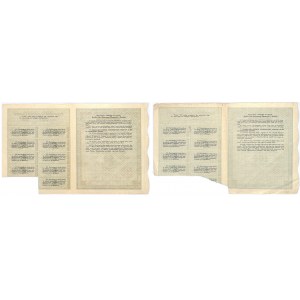 S.A. Drzewnego Przemysłu i Handlu, 5x50 złotych, 10x100 złotych 1926 (2szt.)