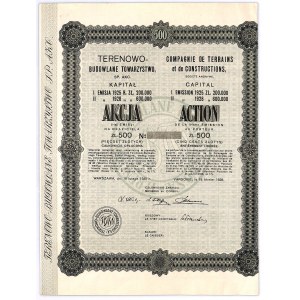 Terenowo-Budowlane Towarzystwo S.A., Em.2, 500 złotych 1928 BLANKIET