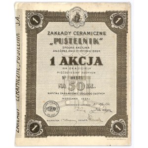 Zakłady Ceramiczne PUSTELNIK S.A., 50 złotych 1937