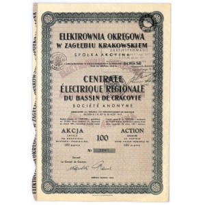 Elektrownia Okręgowa w Zagłębiu Krakowskim S.A., 50 złotych i 100 złotych 1935 (2szt.)