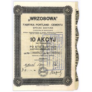 WRZOSOWA Fabryka Portland Cementu S.A. w Warszawie, 10x100 złotych 1932