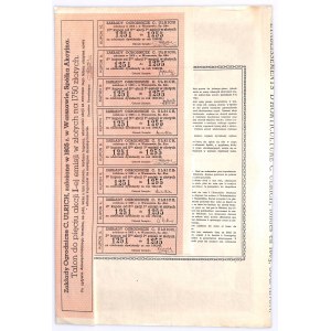 Zakłady Ogrodnicze C ULRICH, 5x350 złotych 1921 - rzadka