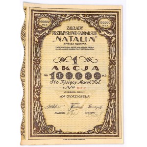 Zakłady Przemysłu Garbarskiego NATALIN S.A., Em.1, 100000 marek 1924