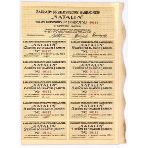 Zakłady Przemysłu Garbarskiego NATALIN S.A., Em.1, 100000 marek 1924