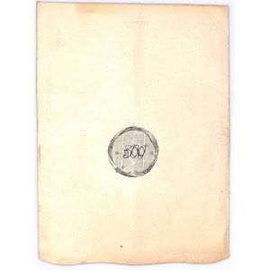 Zakłdy Przędzalniczo - Tkackie w Krośnie S.A., Em.5, 500 marek 1923