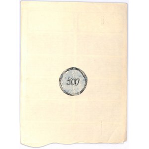 Zakłady Przędzalniczo - Tkackie w Krośnie S.A., Em.6, 500 marek 1924