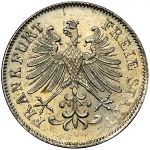 Niemcy, Wolne Miasto Frankfurt, 6 Krajcarów 1848