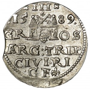 Zygmunt III Waza, Trojak Ryga 1589 