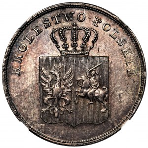 Powstanie Listopadowe, 5 złotych Warszawa 1831 KG - NGC MS61