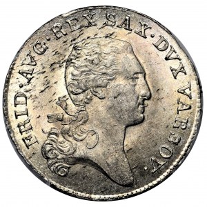 Księstwo Warszawskie, 1/3 talara (dwuzłotówka) 1812 IB - PCGS MS64