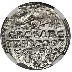 Zygmunt III Waza, Trojak Bydgoszcz 1597 - NGC MS62 PIĘKNY