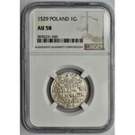 Zygmunt I Stary, Grosz Kraków 1529 - NGC AU58