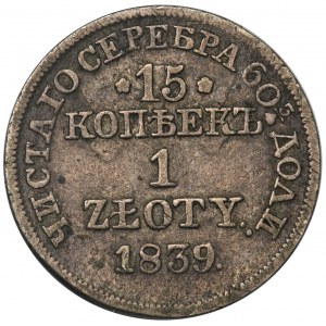 15 kopiejek = 1 złoty Warszawa 1839 MW