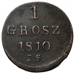 Księstwo Warszawskie, 1 grosz Warszawa 1810 IS