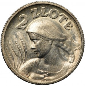 Kobieta i kłosy, 2 złote 1924 Paryż