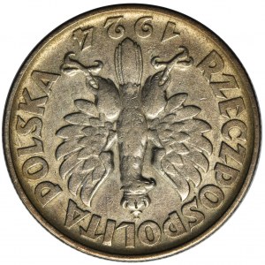 Kobieta i kłosy, 2 złote 1924 Filadelfia - odwrotka