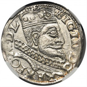 Zygmunt III Waza, Trojak Wschowa 1599 - NGC MS62 - SIG III