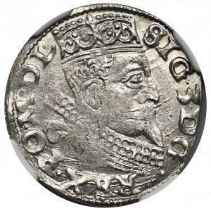 Zygmunt III Waza, Trojak Wschowa 1599 - NGC MS62 - SIG 3