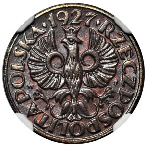 1 grosz 1927 - NGC MS66 BN