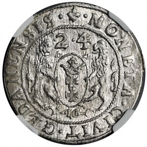 Zygmunt III Waza, Ort Gdańsk 1624/3 - NGC MS64 - PR•