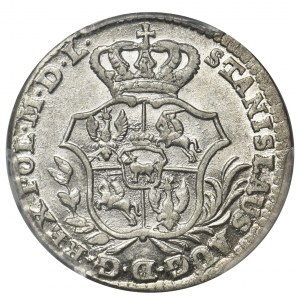 Poniatowski, Półzłotek 1767 FS - PCGS AU58