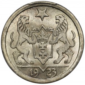 Wolne Miasto Gdańsk, 2 guldeny 1923 - PCGS MS64
