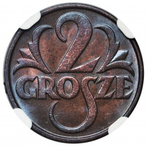 2 grosze 1932 - NGC MS65 BN