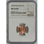 2 grosze 1935 - NGC MS64 RD