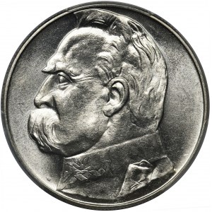 Piłsudski, 10 złotych 1935 - PCGS MS63