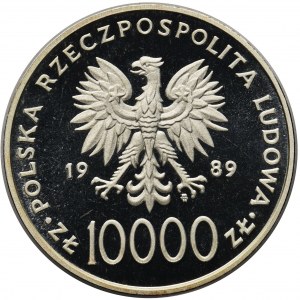 Jan Paweł II, 10.000 złotych 1989 - Pastorał