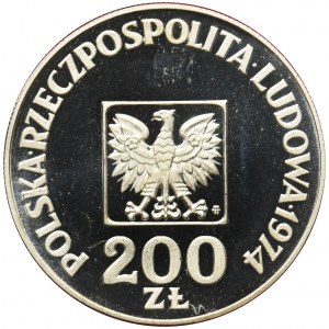 XXX lat PRL, 200 złotych 1974 - lustrzanka