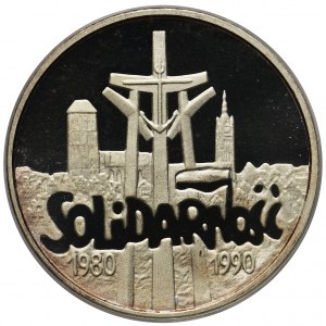 Mała Solidarność, 100.000 złotych 1990 - lustrzanka