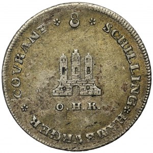 Niemcy, Miasto Hamburg, 8 schilling 1797 OHK