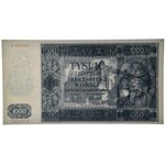 1.000 złotych 1941 - reprodukcja z właściwym znakiem wodnym
