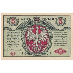 5 marek 1916 Generał biletów - A - RZADKI