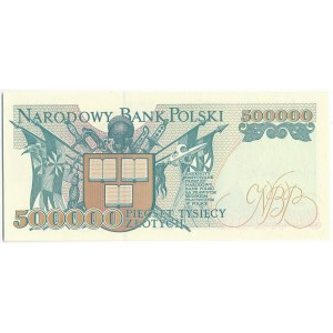 500.000 złotych 1993 - L - z autografem A.Heidricha