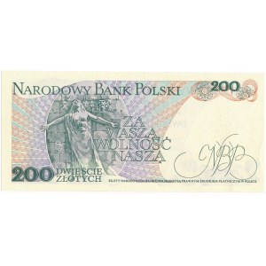 200 złotych 1986 - EA - z autografem A.Heidricha - wczesna data