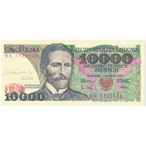 10.000 złotych 1988 - BK - z autografem A.Heidricha