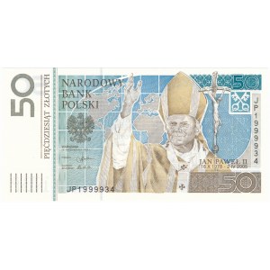 Jan Paweł II, 50 złotych 2006 JP 1999934 - jeden z ostatnich egzemplarzy
