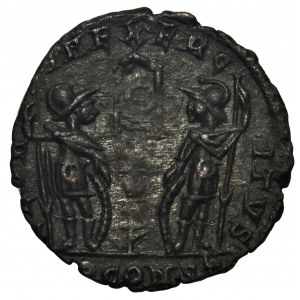 Cesarstwo Rzymskie, Konstantyn II (337-340), jako cezar (317-337), Follis - rzadki 