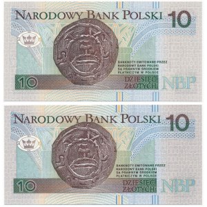 10 złotych 1994 JL i JX - ten sam numer seryjny 