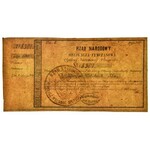 Rząd Narodowy, Obligacja Tymczasowa 100 złotych 1863-4 z numeratorem