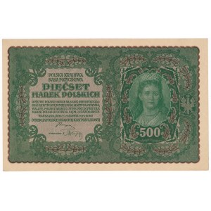 500 marek 1919 - II Serja AA - bardzo rzadka seria