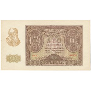 100 złotych 1940 - E - 