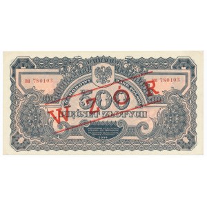 500 złotych 1944 ...owe - BH - z nadrukiem WZÓR