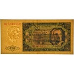 20 złotych 1948 - AU - duże litery serii