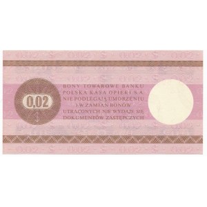 Pewex 2 centy 1979 - HO - DUŻA