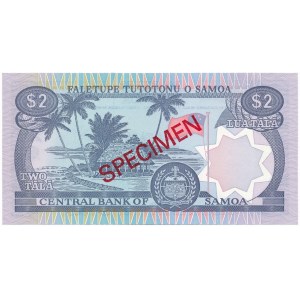 Samoa, 2 tala B 000000 SPECIMEN