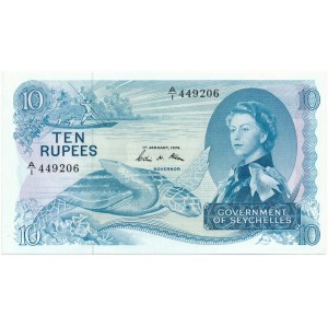 Seychelles - 10 rupees 1968